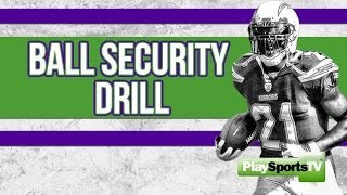 FootballRunning Back Ball Security Drill [upl. by Benson]