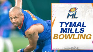 Tymal Mills bowling  Mumbai Indians [upl. by Elsi813]