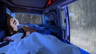 Deep Sleep Ambience  Relieve Stress And Sleep Better With Sounds Rain amp Thunder on Window Cozy Car [upl. by Hamel724]