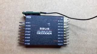 FrSky 16 channel receiver using Sbus [upl. by Salokkin574]