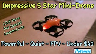 Potensic A20W MiniDrone Review Setup amp Test Flight Coupon Code A20W5OFF POTENSIC DRONES Fun [upl. by Ashlie]