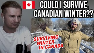 Reaction To How To Survive Winter in Canada [upl. by Nemracledairam]