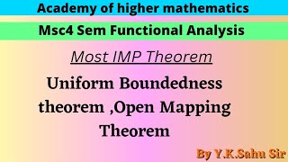 Uniform Boundedness Theorem [upl. by Bloomer153]