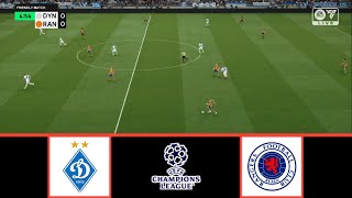 DYNAMO KIEV VS GLASGOW RANGERS  UEFA CHAMPIONS LEAGUE 20242025  FOOTBALL LIFE 2024 [upl. by Errol]