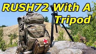 511 RUSH 72 Backpack Attaching a Tripod  How I Do It [upl. by Braden]