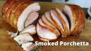 Smoked Porchetta  Pork Belly Porchetta on Yoder Smoker [upl. by Winograd]