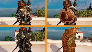 Assassins Creed Origins  All Shields in 4K Showcase  Description  ALL DLC [upl. by Hartley]