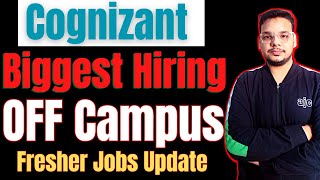 Cognizant Hiring Freshers  OFF Campus Job Drive  2024  2023  2022 Batch Hiring  New Jobs [upl. by Ggerg]