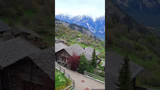 Альбинен  вымирающая деревня Швейцарии 🇨🇭 Albinen Switzerland short swissvillage beautiful [upl. by Holihs]