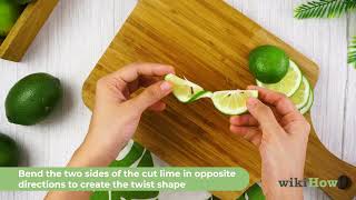 How To Make Lime Twists by Bending the Lime Slice [upl. by Eelarac]