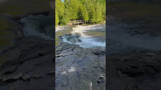 Sauble Falls Provincial Park Nature water waterfall relaxing July172024 [upl. by Omsoc373]