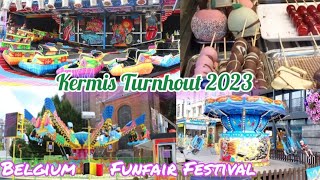 Kermis Turnhout 2023  Belgium summer funfair 2023 [upl. by Haily]