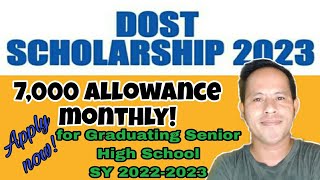 HOW TO APPLY DOST SCHOLARSHIP 2023 DEPARTMENT OF SCIENCE amp TECHNOLOGYSEI [upl. by Risley]