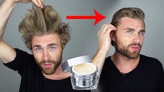 Haarstyling TUTORIAL für Männer mit LUXUSHAARWACHS quotFriedrichquot 💯 [upl. by Barby933]