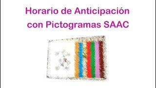 00 Guía para hacer horario de anticipación con pictogramas x Autismo o Trastorno Epectro Autista [upl. by Bernhard]