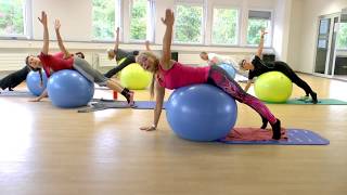 Pilates mit dem Gymnastikball Teil 2 [upl. by Litnahc]