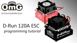 RC OMG  OMG DRUN 120A Car ESC programming tutorial [upl. by Sylera]