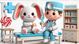 khargosh Chala injection lagwane Hindi 3D cartoon  baby kid animal song video [upl. by Atteragram]