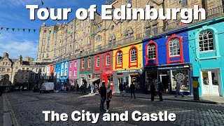 Look around Edinburgh City and Castle [upl. by Ahsimak]