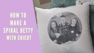 How to make a DIY Spiral betty  Cricut Tutorial for Beginners [upl. by Naujak34]