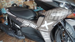 Aerox 155  fulldecals  sticker installation  timelaps [upl. by Inavoj]