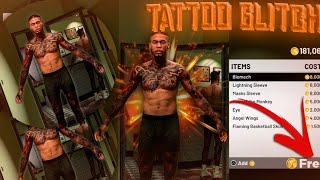 NEW NBA 2K22 FREE UNLIMITED TATTOO GLITCH HOW TO GET ALL TATTOOS FOR FREE CURRENTampNEXT GEN [upl. by Ahteres]