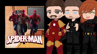 Avengers react to Spiderman Marvel GCRVANGST [upl. by Einniw]