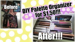 DIY Palette Organizer for 150 Fit any Space [upl. by Gefen503]