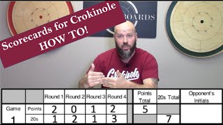 Crokinole Scorecard How to Fill Out [upl. by Winnah]