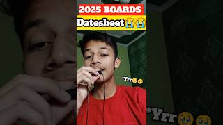 DATESHEET Released 😭 CBSE class 12th BOARDS EXAM boardexams boardexam2025 cbsedatesheet shorts [upl. by Zzahc]