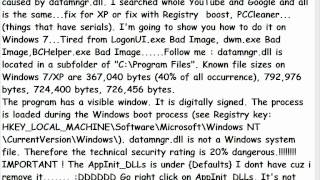 Bad Image Problem Fix datamngrdll Windows 7 Working 100 [upl. by Mcculloch]