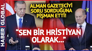 Erdoğan Alman Gazeteciyi Soru Sorduğuna Pişman Etti quotSen Rahatsız Değil Misinquot [upl. by Laing]