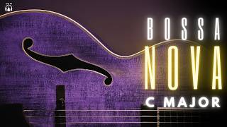 Slow Bossa Nova 2516 Backing Track in C Major  Smooth Guitar Jam [upl. by Nuhs]