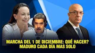 Aislamiento global y el poder de la marcha del 1 de diciembre contra el régimen María Corina Machado [upl. by Luamaj]