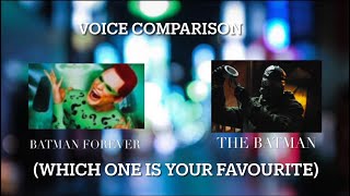 RiddlerJim Carrey Vs RiddlerPaul Dano Voice Comparison [upl. by Caspar469]