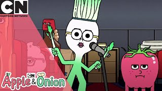 Apple and Onion  Hamburger Steals the Spotlight  Cartoon Network UK 🇬🇧 [upl. by Brittan]