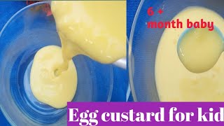 how to make Egg custard recipe for 6month babybaby healthy amp weight gain foodeggcustard babyfood [upl. by Adelbert894]