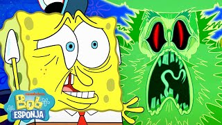 Bob Esponja  Momentos de Bob Esponja que están LITERALMENTE malditos 😰  Bob Esponja en Español [upl. by Eiggem]