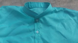 Diy  Kurta Patti ll Stand CollarKurta or kurti Collar Neck Cutting and Stitching  Tabeez Patti [upl. by Atnuahsal]