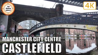 Castlefield Bowl and Basin  Manchester City Centre  Walking Tour  4K [upl. by Hilary]