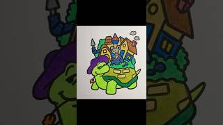 TURTLE and Mouse Go on a COLORING Adventure 🐢 🐁 coloring art [upl. by May804]