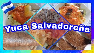 PREPARANDO YUCA CON CHICHARRONES salvadoreña COMO HACER YUCA ELSALVADOR salvadoreños TIPICO DELI [upl. by Amersham12]