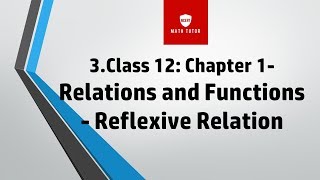 2nd puc maths relations and functionsClass 12 maths relation amp functions Reflexive Relation English [upl. by Arakat]