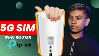 5G SIM ROUTER With Unlimited Data  TP LINK 5G AX3000 Wifi 6  Creative Guru Tech [upl. by Nosiram705]