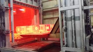 Heat treatment Quenching by forklift furnace [upl. by Lyford]