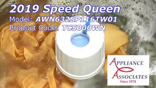 2019 TC5000WN Speed Queen BulkySheet Cycle 2 SHEETS Deep Fill On with Soap amp Softener [upl. by Neenaj816]