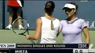 Flavia Pennetta vs Sania Mirza 2009 US Open R2 Highlights [upl. by Acinaj792]