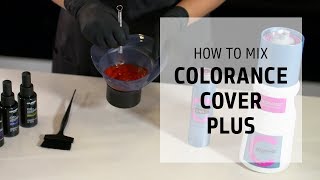 How to mix Colorance Cover Plus demipermanent hair color  Goldwell Education Plus [upl. by Ergener]