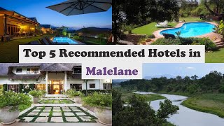 Top 5 Recommended Hotels In Malelane  Luxury Hotels In Malelane [upl. by Vieva]