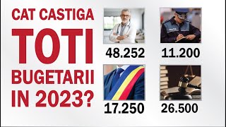 Ce salarii au doctorii  profesorii  politistii  personalul din primarii  magistratii  bugetarii [upl. by Roxi353]